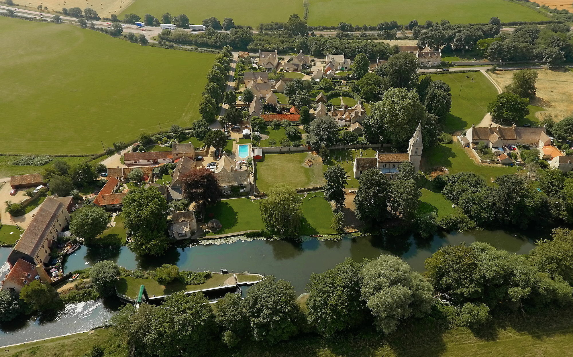 River Nene Cottages Water Newton المظهر الخارجي الصورة